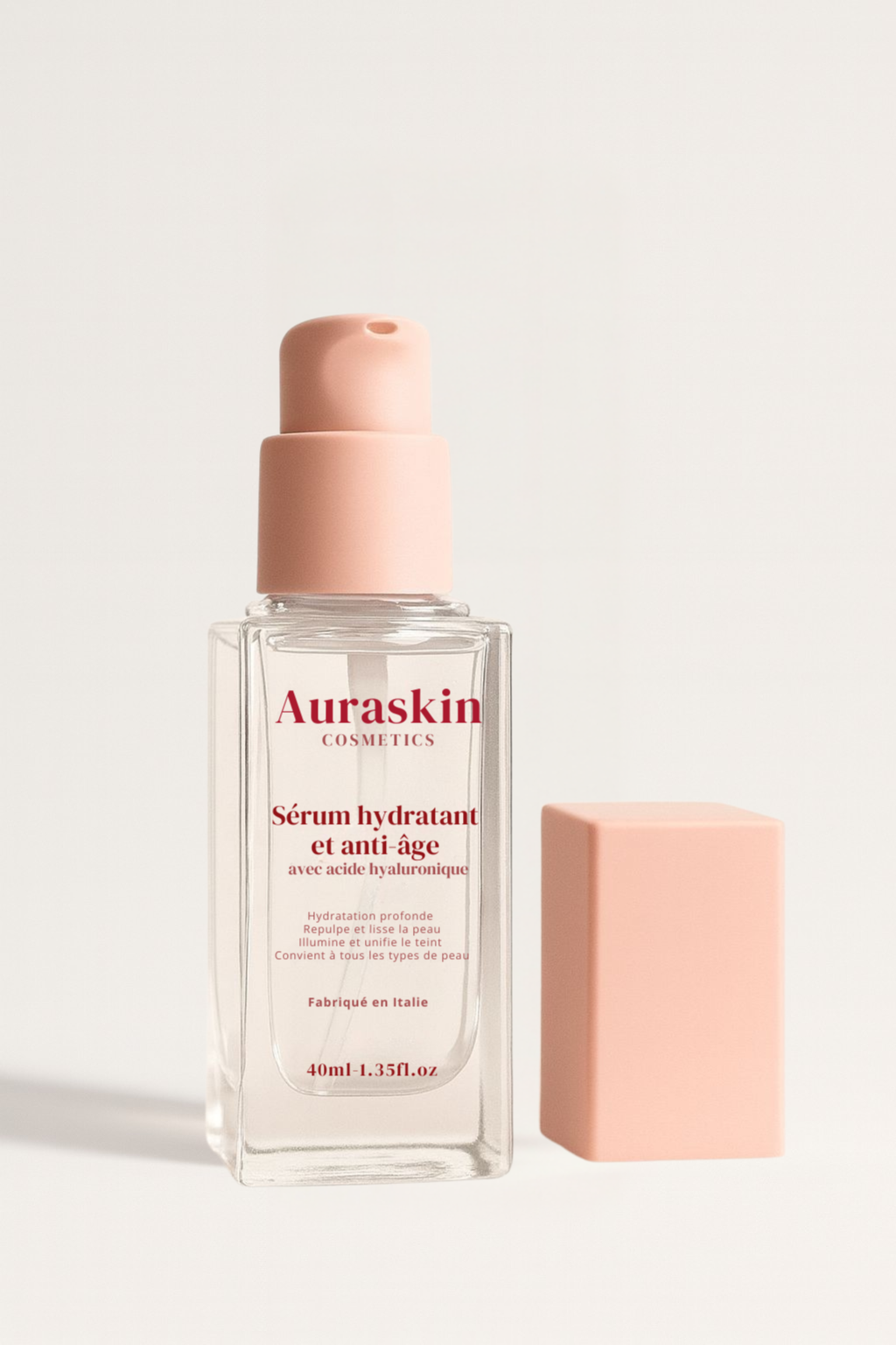 Sérum hydratant et anti âge avec acide hyaluronique