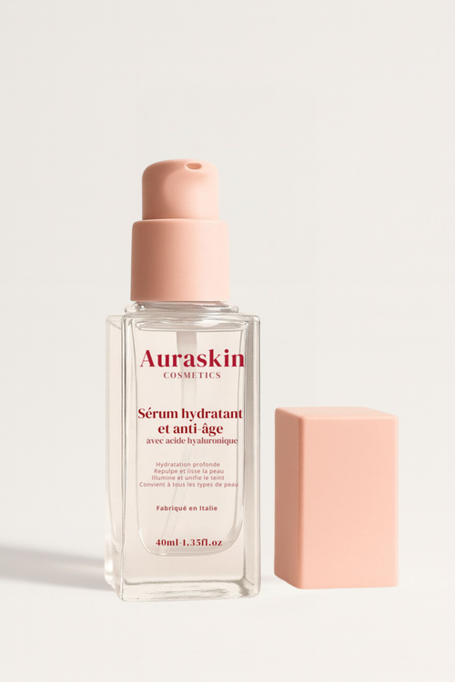 Sérum hydratant et anti âge avec acide hyaluronique