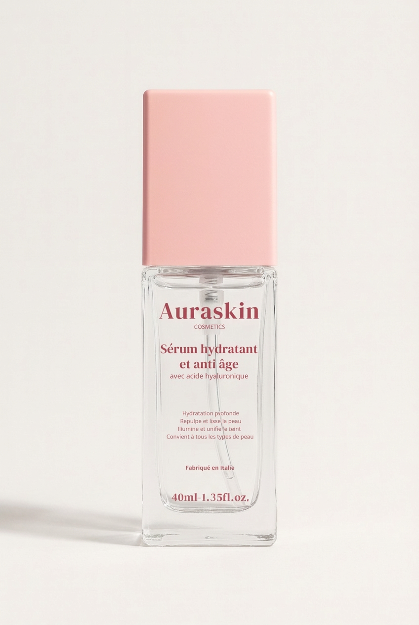 Sérum hydratant et anti âge avec acide hyaluronique