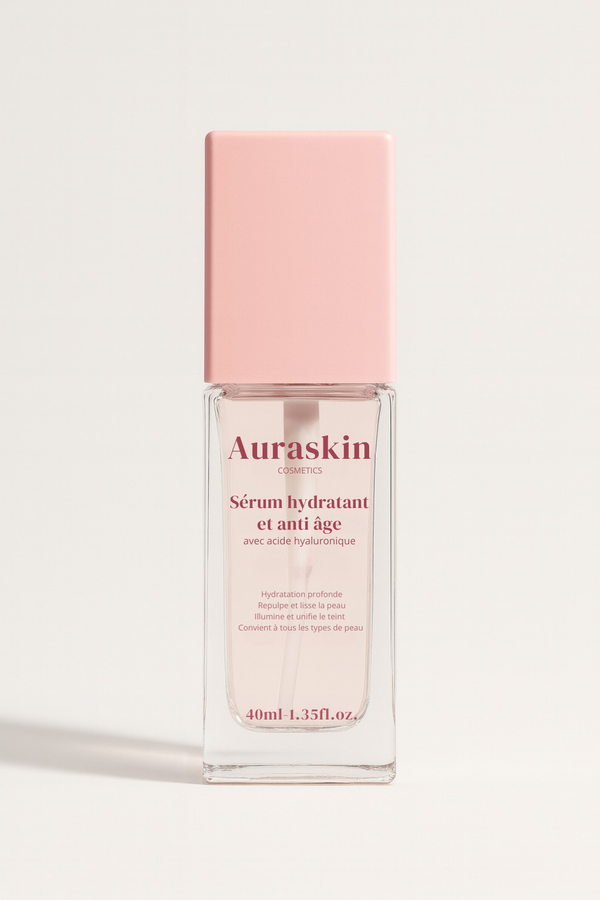 Sérum hydratant et anti âge avec acide hyaluronique
