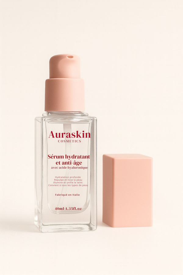 Sérum hydratant et anti âge avec acide hyaluronique