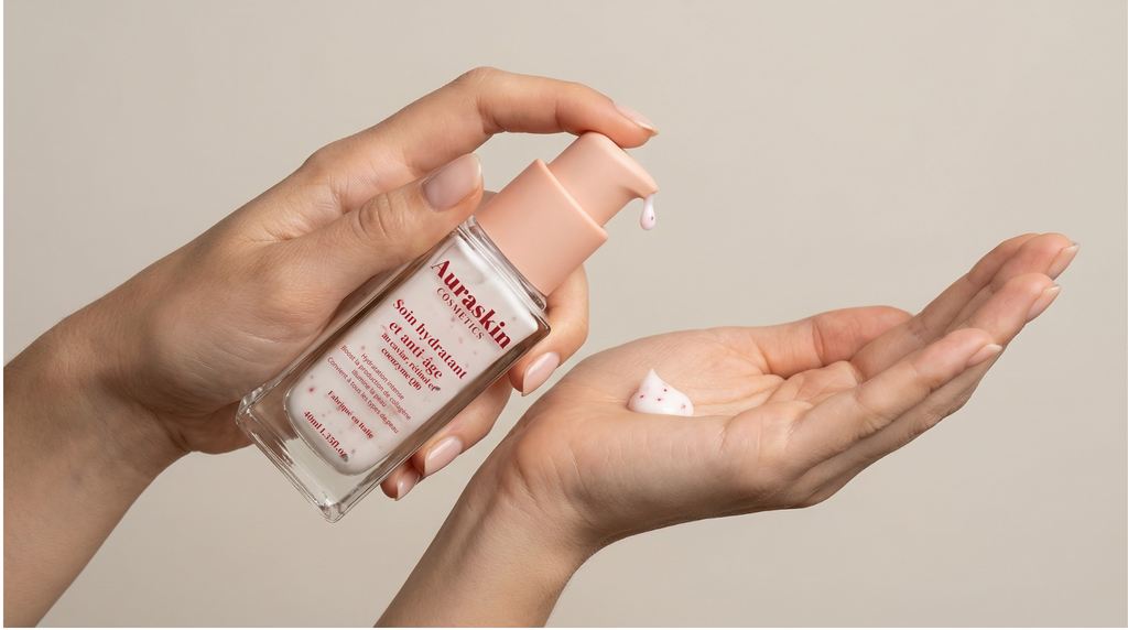 Soin hydratant et anti-âge au caviar, rétinol coenzyme Q10