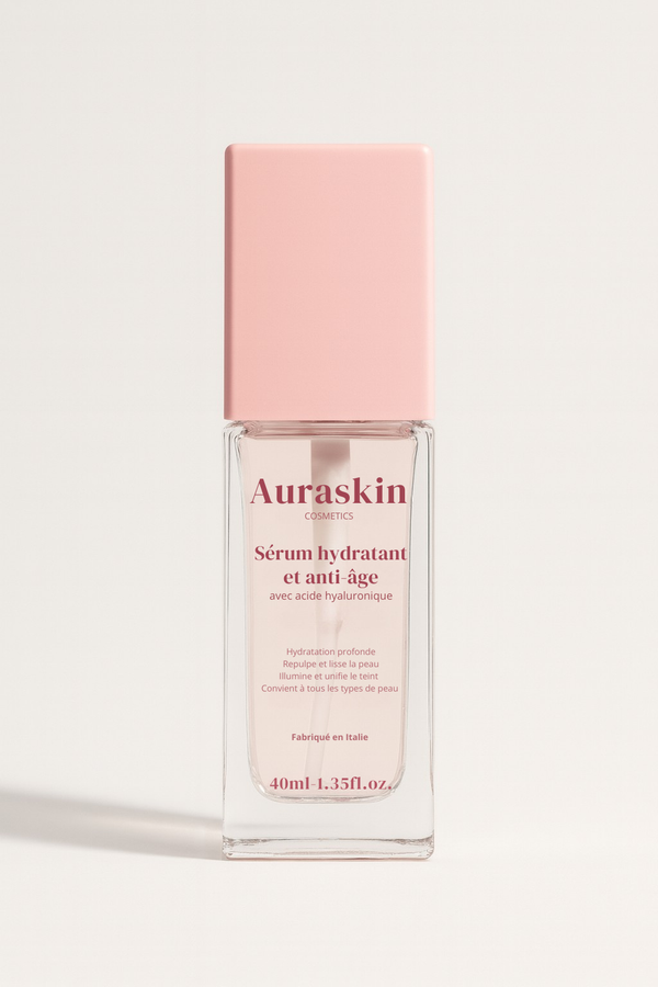 Sérum hydratant et anti âge avec acide hyaluronique